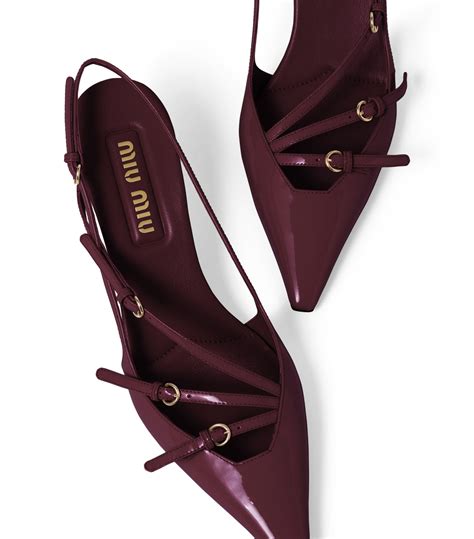 miu miu penny slingback|Women's Miu Miu Designer Pumps & Slingbacks .